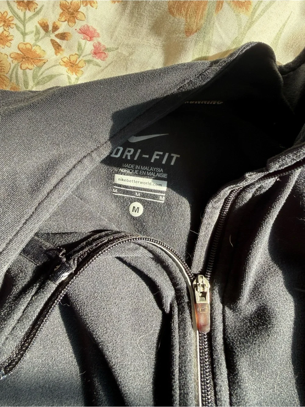 Nike Black Women's Quarter-Zip Performance Top